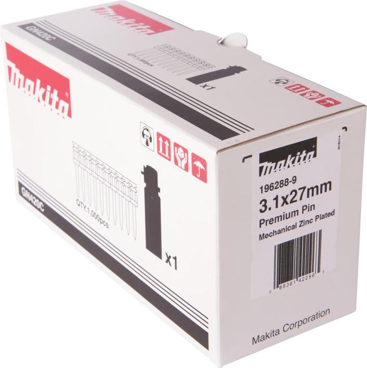 Makita Betonnagel 3,1x27mm HC6 + Gas