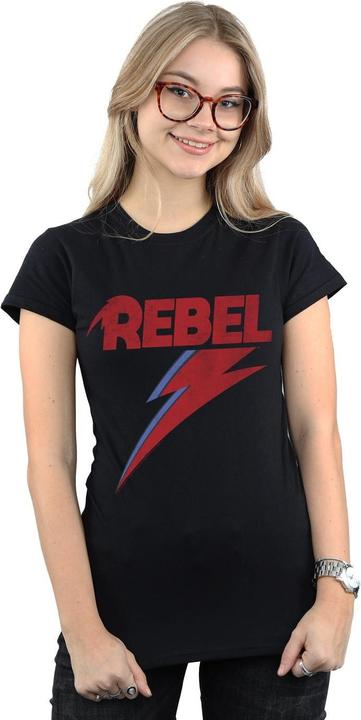 Immagine prodotto David Bowie Distressed Rebel Maglietta Donna (L)