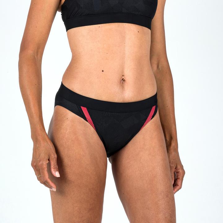 Actual product image Nabaiji Women's sports bikini bottoms - Kamyleon Geol black (38)