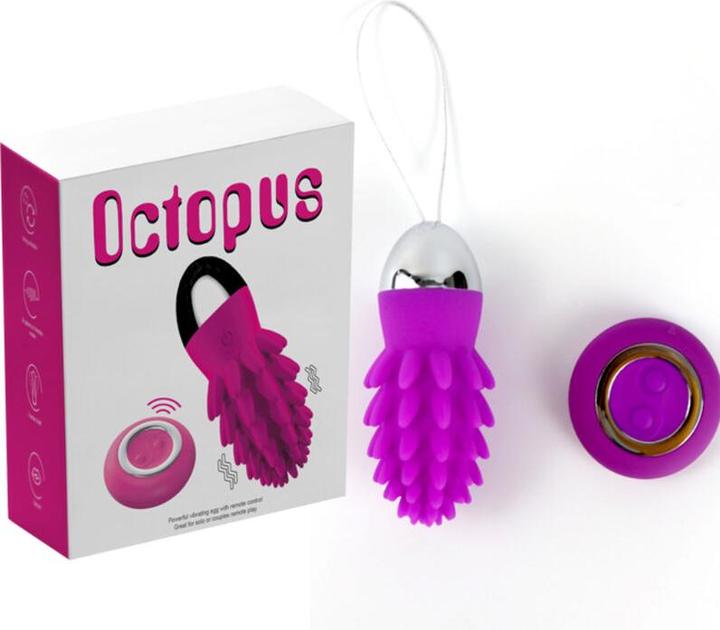 Image du produit Armony Octopus Cactus oeuf Vibrant Violet Télécommande