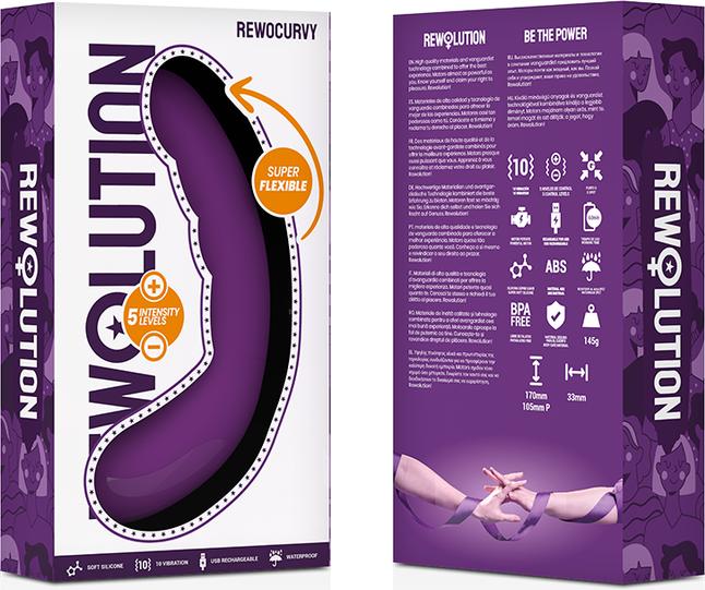 Actual product image Rewolution G-spot vibrator "Rewocurvy "