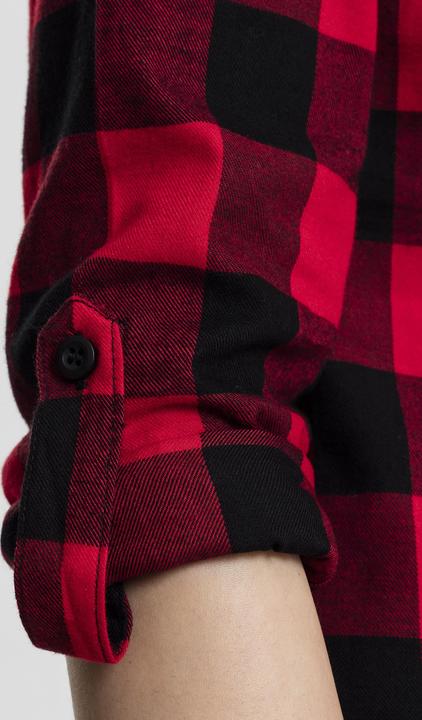 Actual product image Urban Classics Ladies Turnup Checked Flanell Shirt (S)
