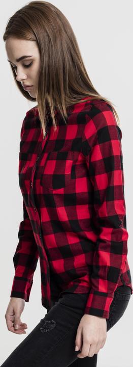 Actual product image Urban Classics Ladies Turnup Checked Flanell Shirt (S)