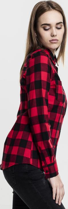 Actual product image Urban Classics Ladies Turnup Checked Flanell Shirt (S)