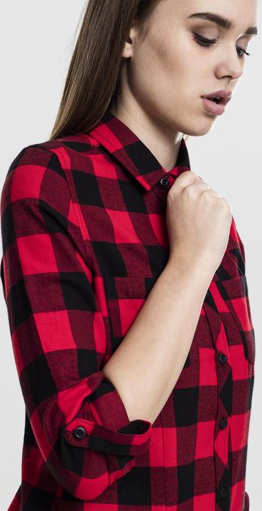 Actual product image Urban Classics Ladies Turnup Checked Flanell Shirt (S)