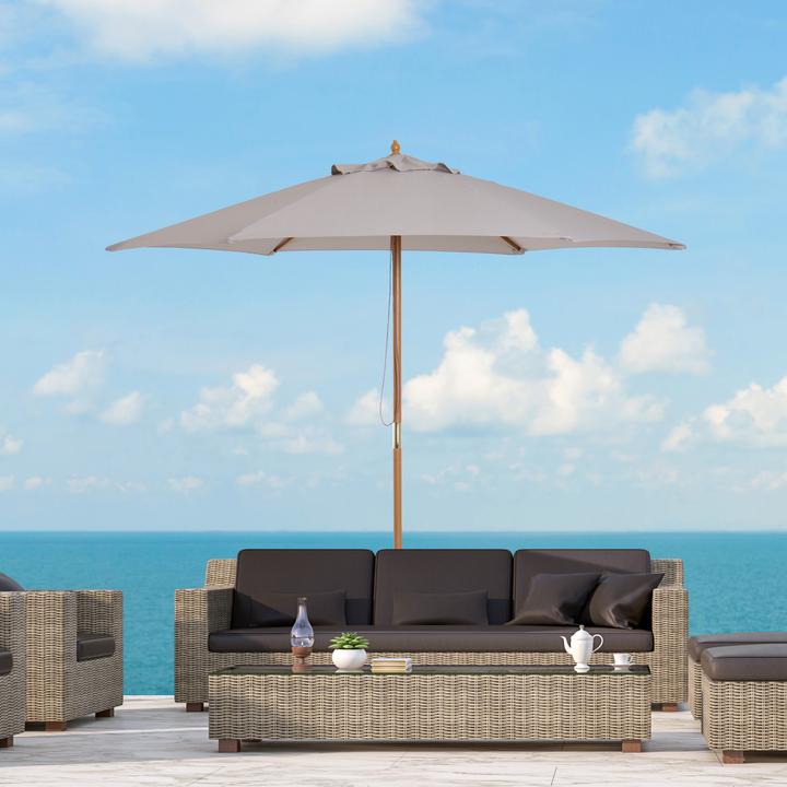 Produktbild Outsunny Sonnenschirm 3-stufig verstellbar (2.50 m)