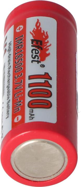 Actual product image Efest Akku IMR 18500 V1 - (Pluspol flach) (1 pcs., 18500, 1100 mAh)