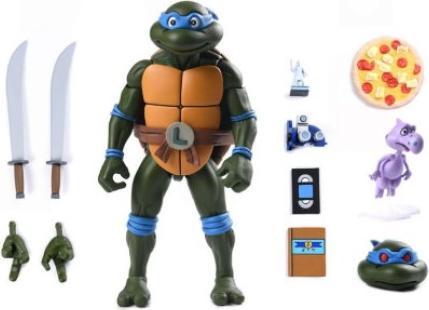 Produktbild Neca Teenage Mutant Ninja Turtles (Cartoon) Actionfigur Ultimate Leonardo VHS 18 cm