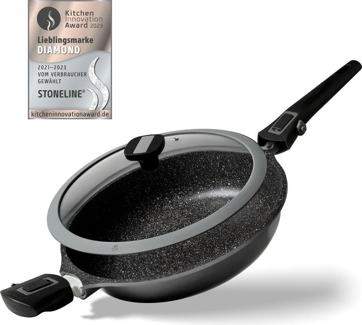 Produktbild Stoneline Imagination PLUS Schmorpfanne 28cm (28 cm, Bratpfanne, Aluminium)