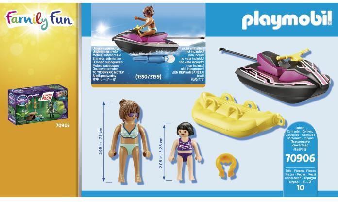 Actual product image Playmobil Starter Pack Water Scooter with Banana Boat (70906, Playmobil Family Fun)