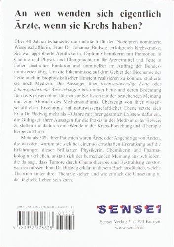 Actual product image Krebs. Das Problem und die Lösung (German, Joanna Budwig, 1999)