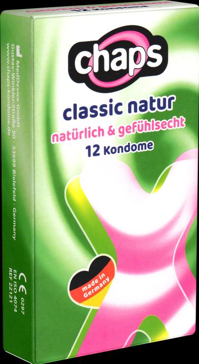 Actual product image Chaps Classic Natur" 12 condoms for full traffic safety (12 pcs.)