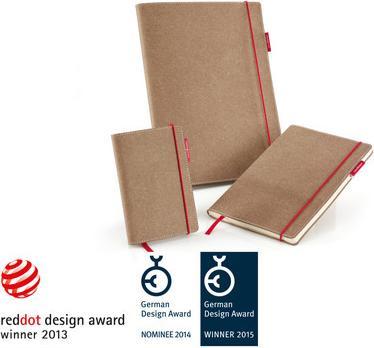 Produktbild Transotype senseBook RED RUBBER (A5, Kariert, Harter Einband)
