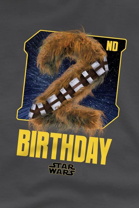Immagine prodotto Star Wars Maglietta Secondo Compleanno Chewbacca Spazio Bambini (128)