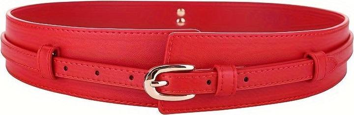 Only-Bags.Store Schicker breiter Gürtel aus echtem Kunstleder - vielseitig einsetzbar für Casual, Formales und