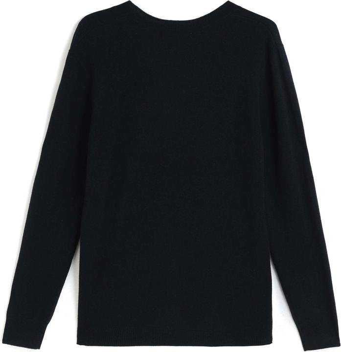 Immagine prodotto Bellemere Pullover Solid V-Neck Merino-Cashmere Sweater (L)