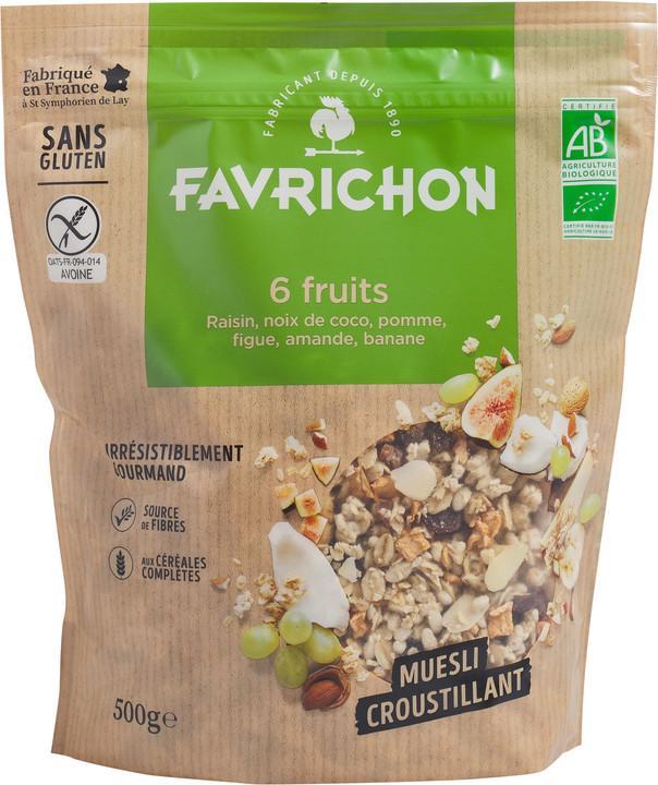 Image du produit J.Favrichon Muesli croustillant 6 fruits (500 g)
