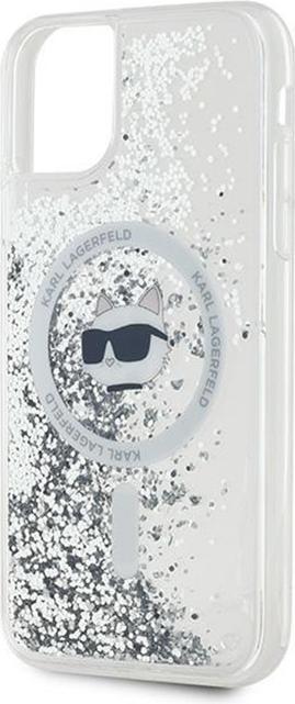 Produktbild Karl Lagerfeld KLHMN61LGCHSGH iPhone 11 / Xr 6.1" hardcase transparent Liquid Glitter Choupette Head (Apple iPhone 11, Apple iPhone XR)