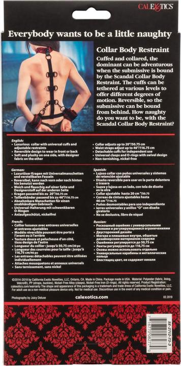 Actual product image CalExotics Scandal Collar Body Restraint