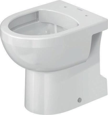 Produktbild Duravit Stand-WC DURASTYLE BASIC RIMLESS ti. 365x560mm Ab se HygieneGlaze weiss