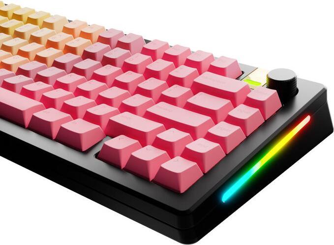Actual product image Glorious GPBT Gradient Keycaps, ANSI Layout (US), PBT, Dye-Sub - Grapefruit