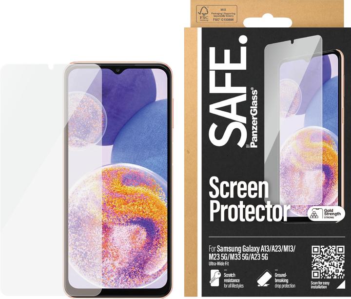 Actual product image Safe Edge to Edge (1 Piece, Samsung Galaxy A13, Samsung Galaxy M23 5G, Samsung Galaxy A23 5G, Samsung Galaxy M13)