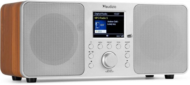 Audizio DAB+ Radio Genua Silber, Radio Tuner: FM, DAB+ (DAB+, FM, Bluetooth)