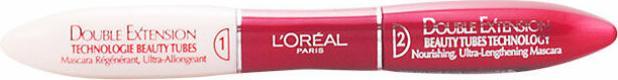 Actual product image L'Oréal Paris Double Extension Beauty Tubes Mascara (Black)