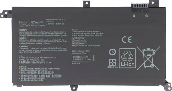 Actual product image AccuCell Akku ASUS Vivobook S14 S430FN, B31N1732 (3645 mAh)