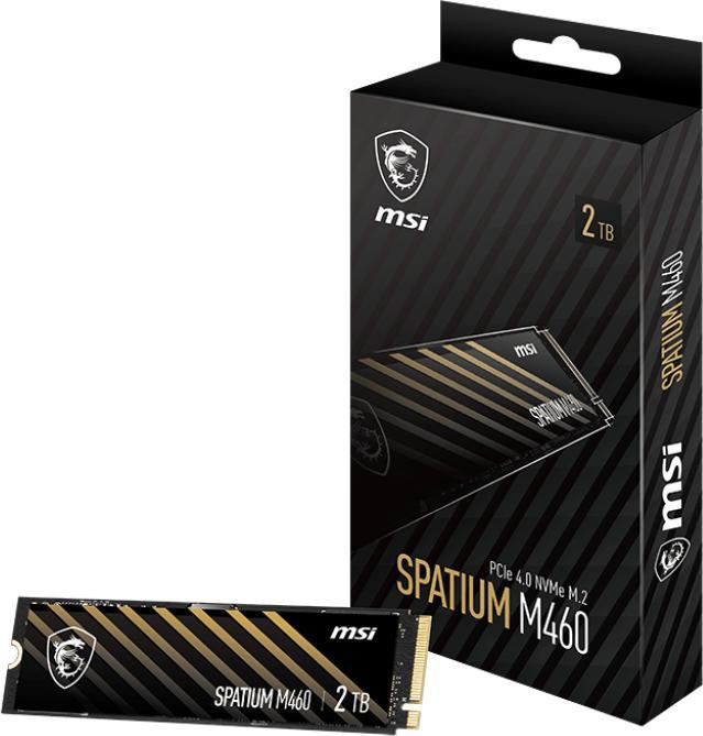Actual product image MSI Dysk SSD Spatium M460 2 TB M.2 2280 PCI-E x4 Gen4 NVMe (S78-440Q490-P83) (2000 GB, M.2 2280)