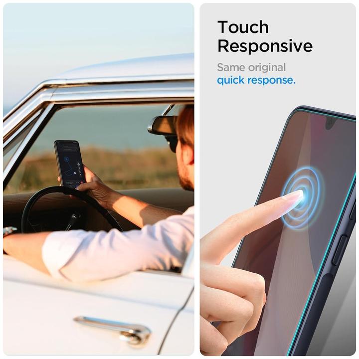 Actual product image Spigen Galaxy A16 / 5G Glass Screen Protector GLAS.tR Slim 2PCS Clear (2 Piece, Samsung Galaxy A16, Samsung Galaxy A16 5G)