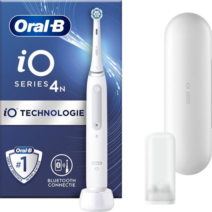 Actual product image Oral-B iO 4N - Wit - Elektrische Tandenborstel - Ontworpen Door Braun (Oscillating toothbrush)