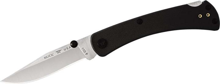 Immagine prodotto Buck 110 SLIM PRO TRX, nero, acciaio S30V, inossidabile, Back Lock, manico G10, clip da tasca Tip Up (9.50 cm)