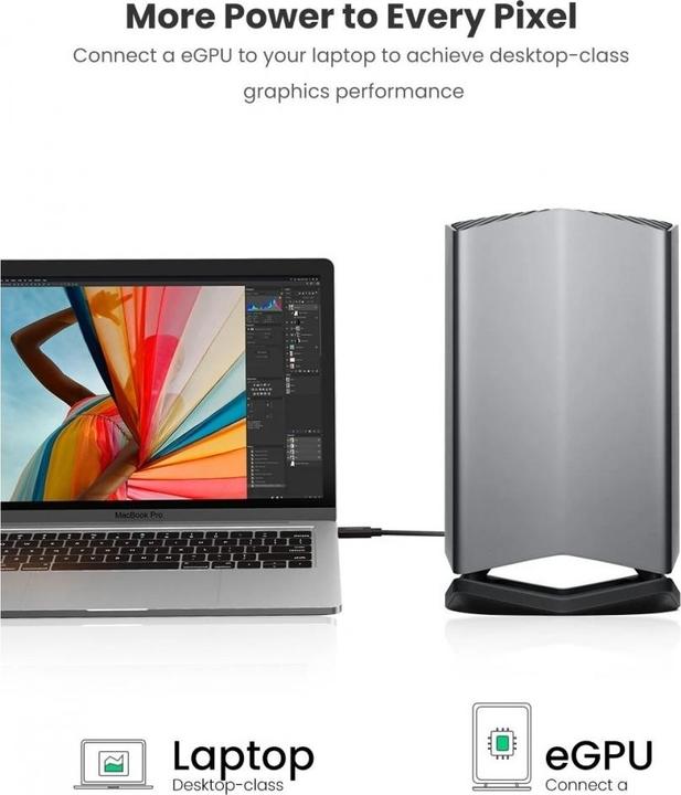 Image du produit Ugreen Câble Thunderbolt 3 USB-C (0.50 m, USB 3.1, 100 W)
