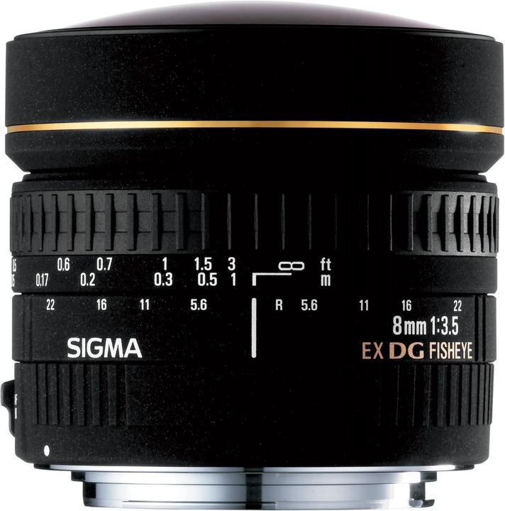 Actual product image Sigma 8mm, f/3.5 EX DG Circular Fisheye, Canon EF (Canon EF, Canon EF-S, full size)