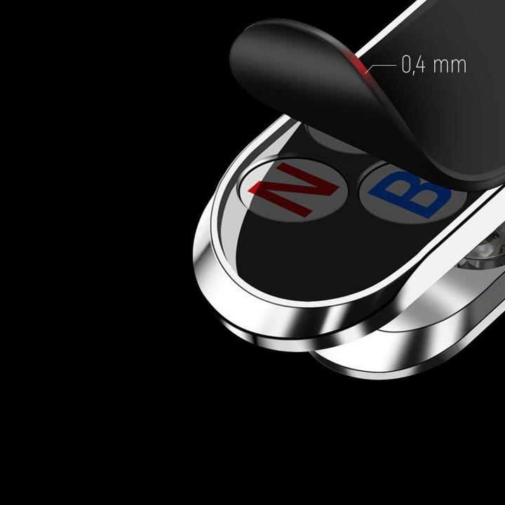 Actual product image Wozinsky Self-adhesive Magnetic 360 Car Dashboard Mount Silver (WMH-06)