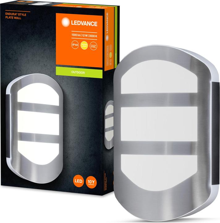 Productafbeelding Ledvance LED buitenwandlamp ENDURA STYLE PLATE WALL 12W ST (600 lm, IP44)