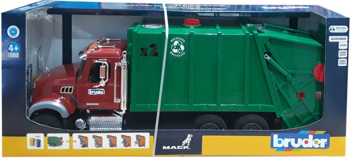 Actual product image Bruder Mack Granite Garbage Truck