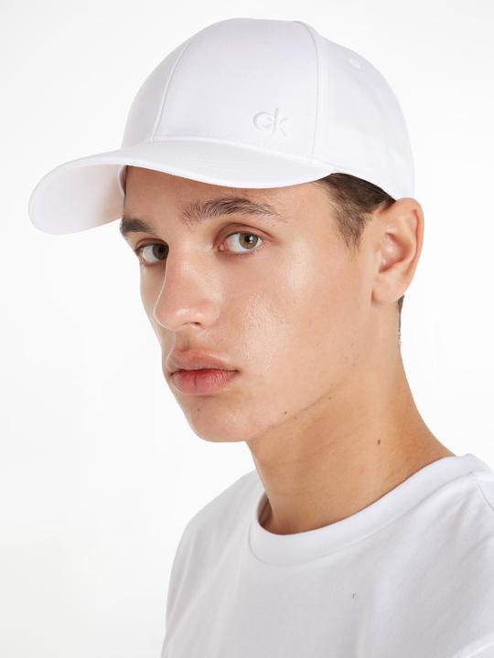 Produktbild Calvin Klein Herren Cap CK Baseball Cap mit Logo, Weiss (White), Onesize (One Size)