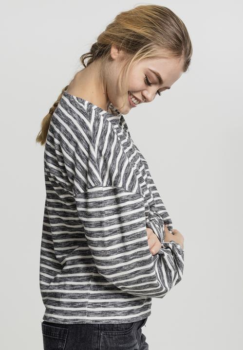 Actual product image Urban Classics Ladies Oversize Stripe Pullover (M)