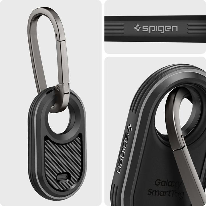 Actual product image Spigen Rugged Armor case for Samsung Galaxy SmartTag 2 - matte black (Android)