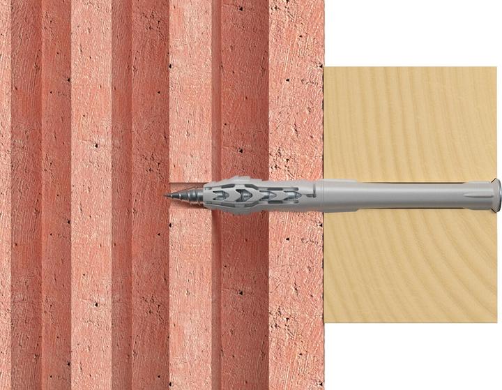 Actual product image Fischer Frame anchor R 88542 SXR 10x200 T screw steel galv. zinc-plated / anchor nylon (50 pcs.)