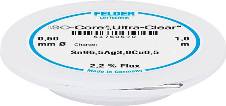 Felder Lottechnik Ultra Clear, 1 m Klappspule. 0.5 mm (Lötspulenkit)