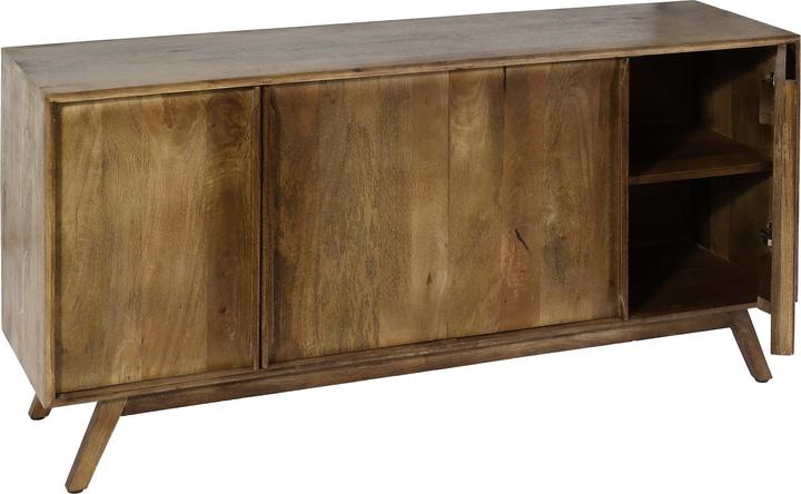Mendler Sideboard HWC-L96, Massiv-Holz Mango 72x146x43cm (150 x 42 x 72 cm)