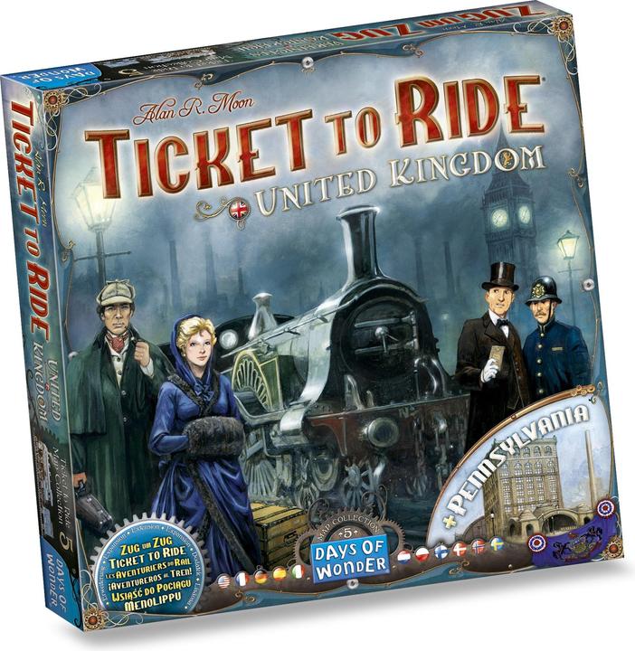 Produktbild Days of Wonder Zug um Zug: Vereinigtes Königreich Erweiterung (Deutsch, Französisch, Englisch)