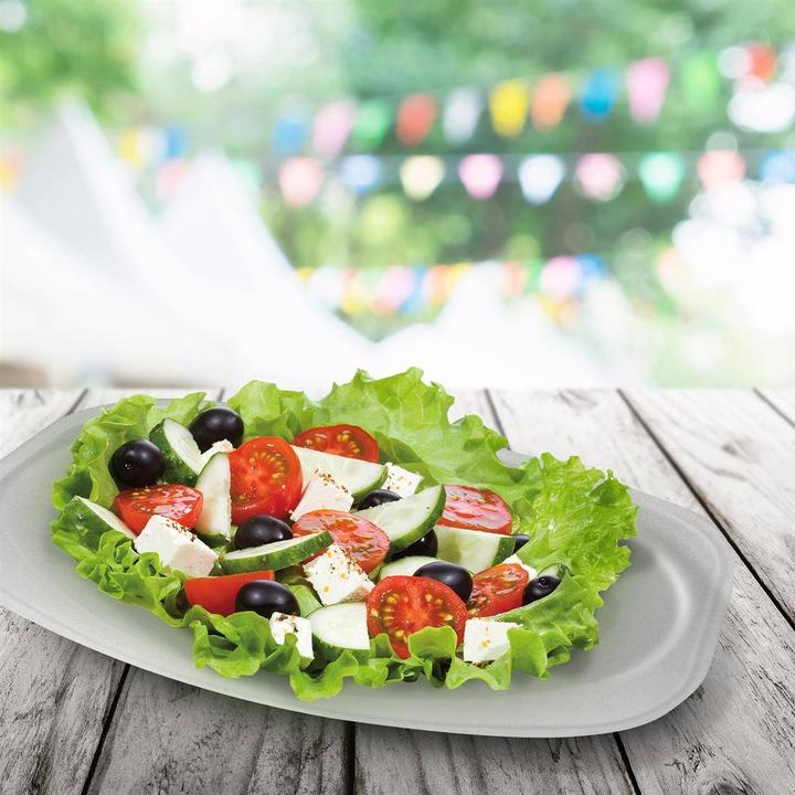 Produktbild Wimex.eu Party-Platte (XPS) oval weiss 35 x 24,7 cm - 10 Stück (10 x)