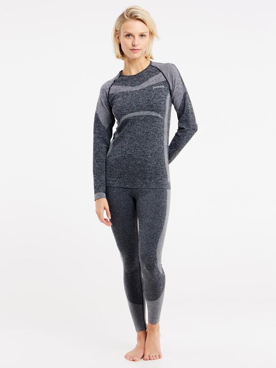 Actual product image Protest Women's thermal leggings PRTNORIS Elastic fabric Dark Grey Melee XS/S (S)