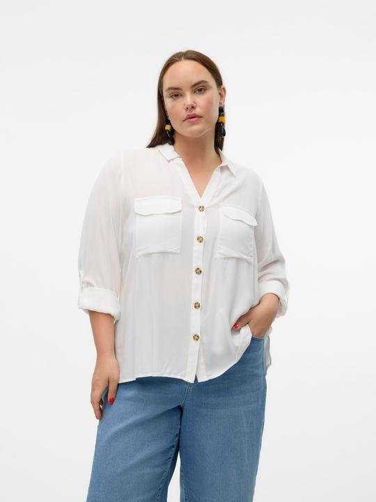 Produktbild Vero Moda Normal geschnitten Hemdkragen Curve Ärmel mit Umschlag Hemd Hemd (50)