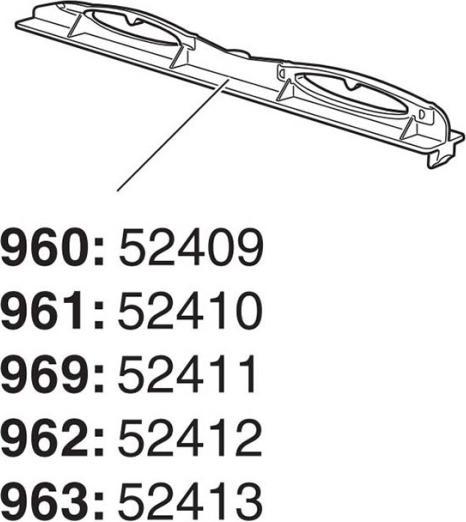 Actual product image Thule SmartSlide WingBar 961 NEW (Black)