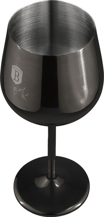 Produktbild BerlingerHaus Haus Edelstahl Weingläser 2 Stück Matte Black Collection (55 cl, 2 Gläser, Weingläser Set)